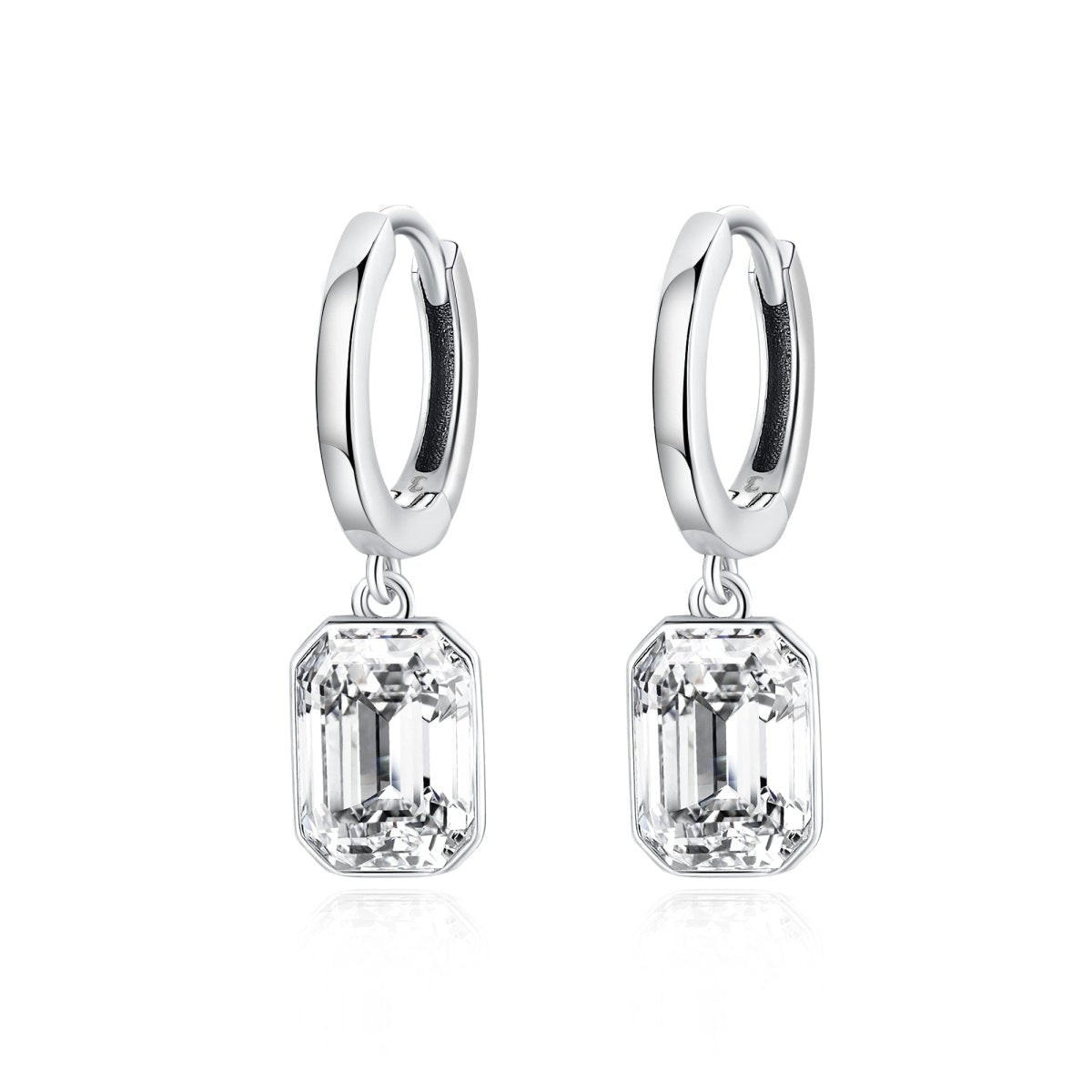 "Bezel Hoop" Earrings - Milas Jewels Shop