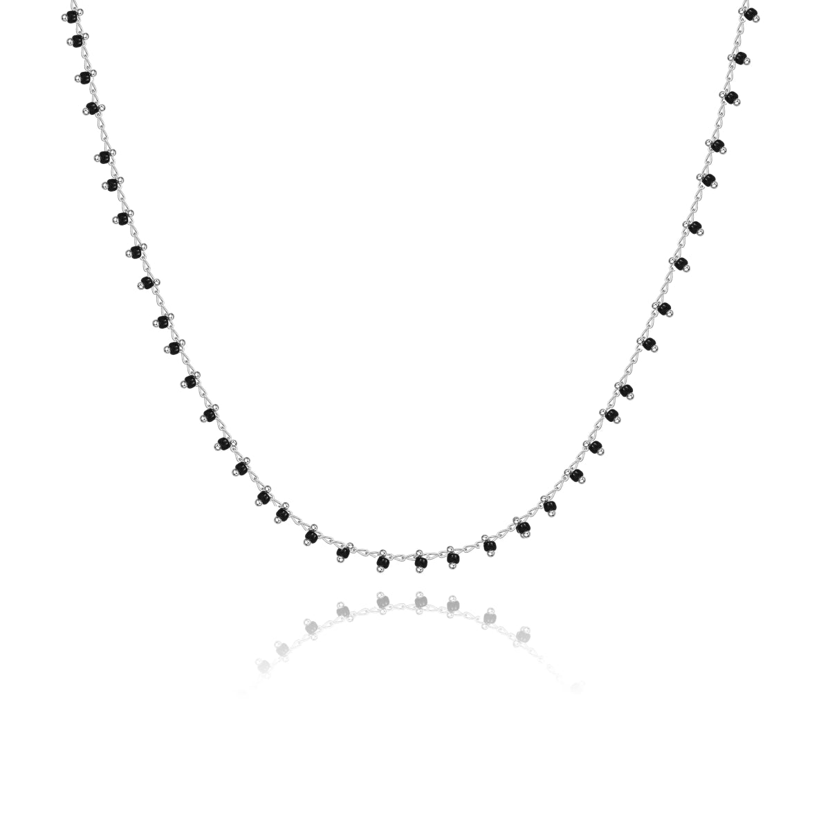 "Black Balls" Necklace - Milas Jewels Shop