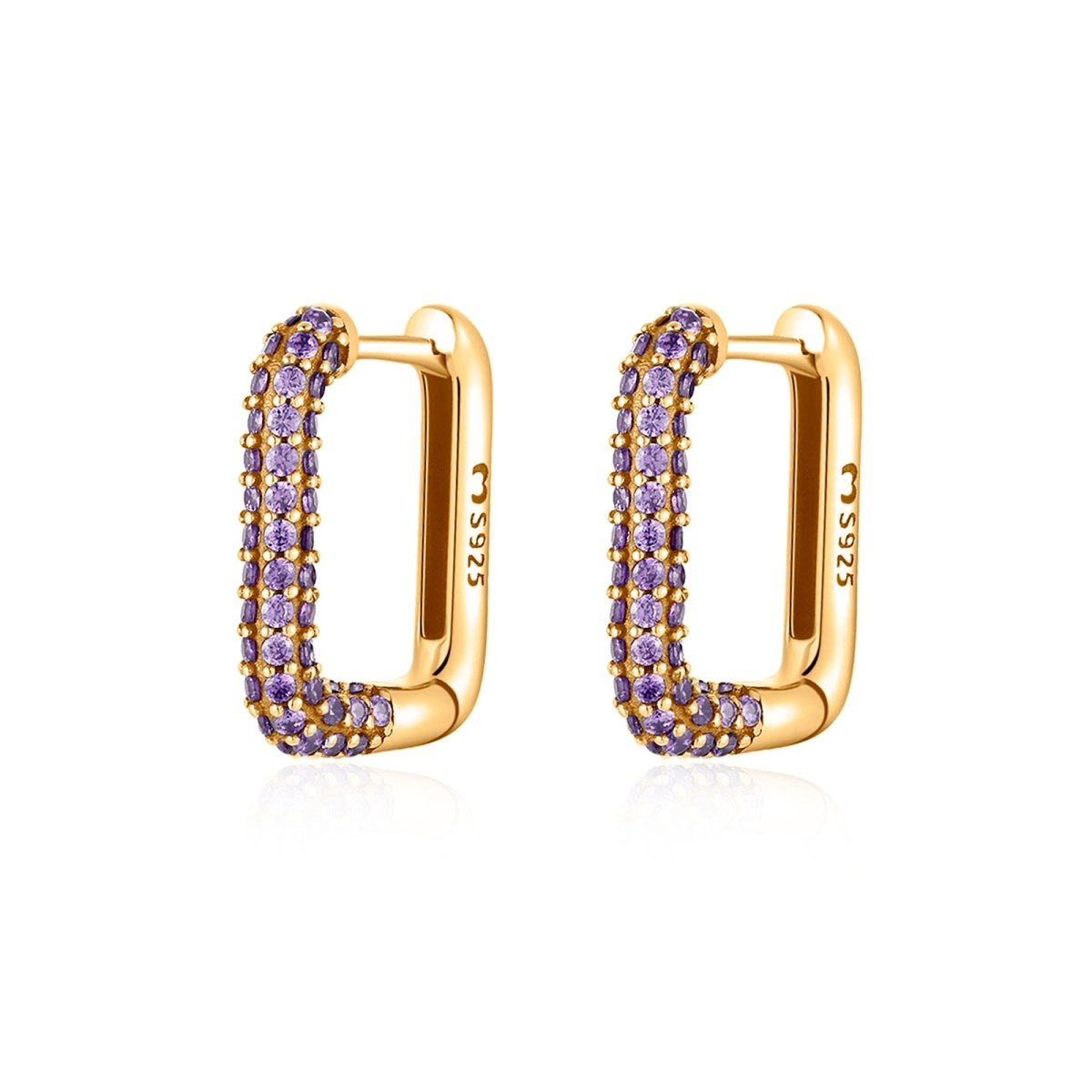 "Bright Square" Earrings - Milas Jewels Shop