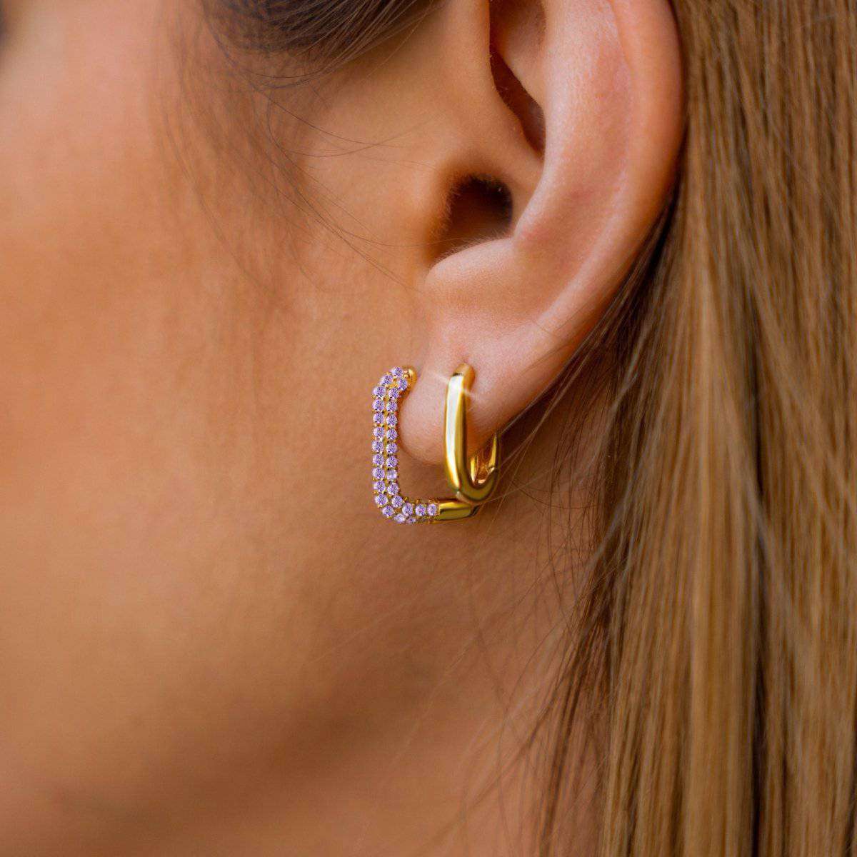 "Bright Square" Earrings - Milas Jewels Shop
