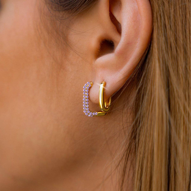 "Bright Square" Earrings - Milas Jewels Shop