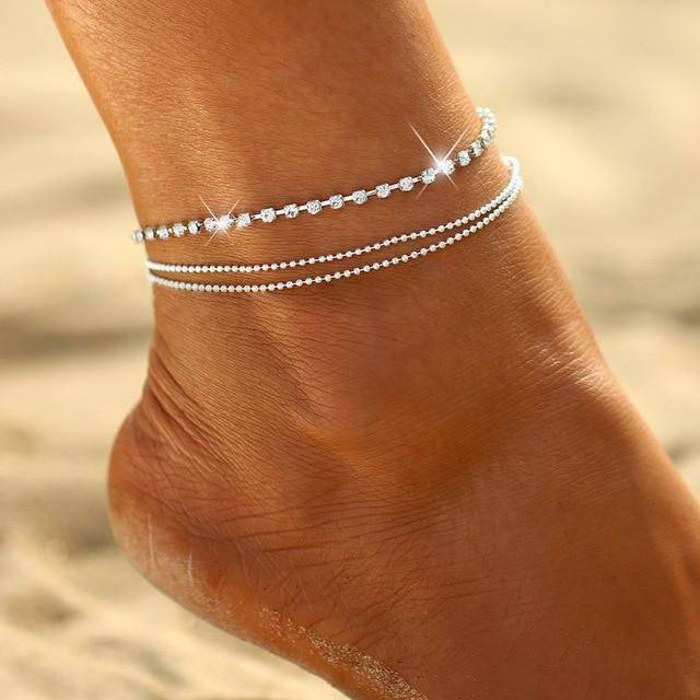 "Brilliants" Anklet - Milas Jewels Shop