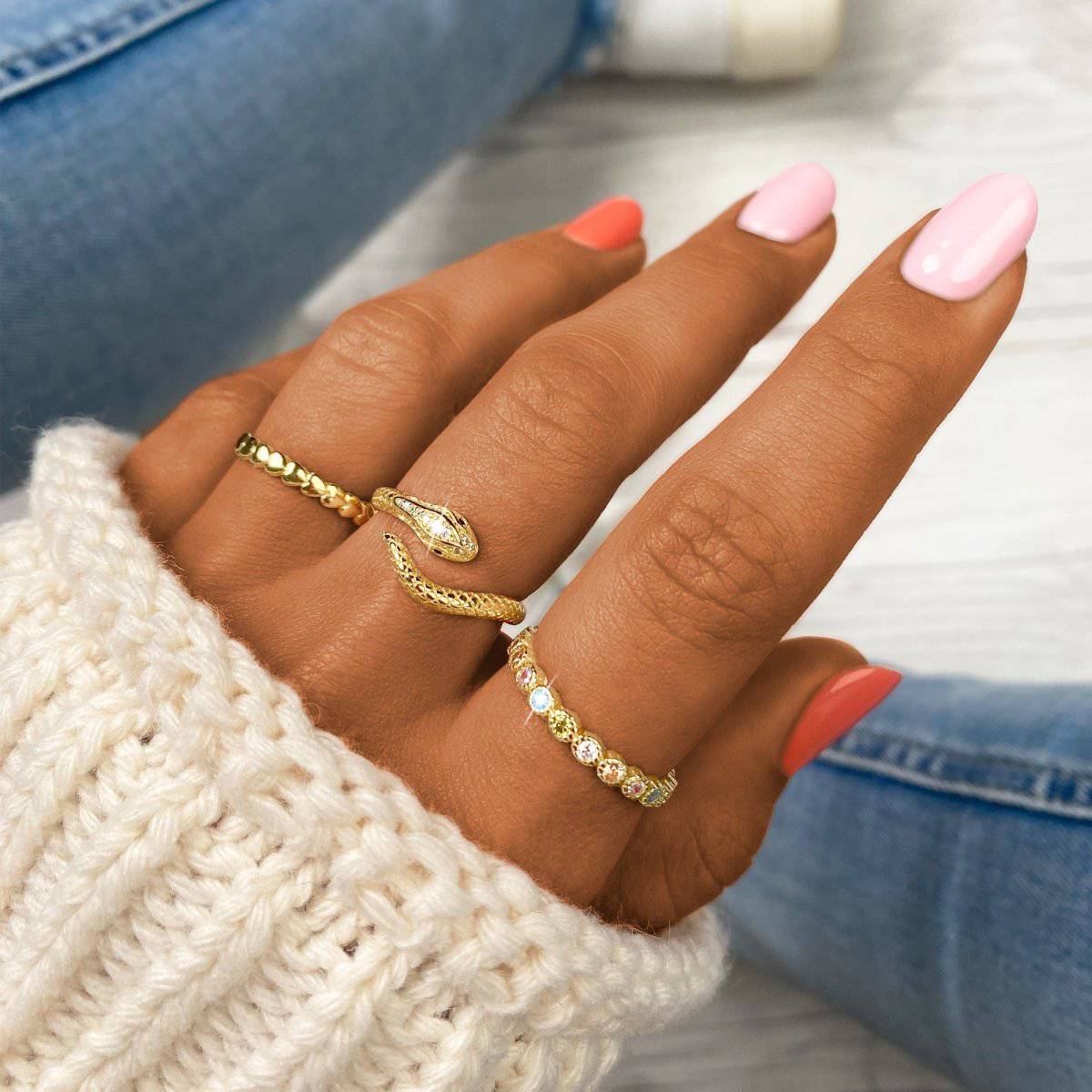"Circular Colorful" Ring - Milas Jewels Shop