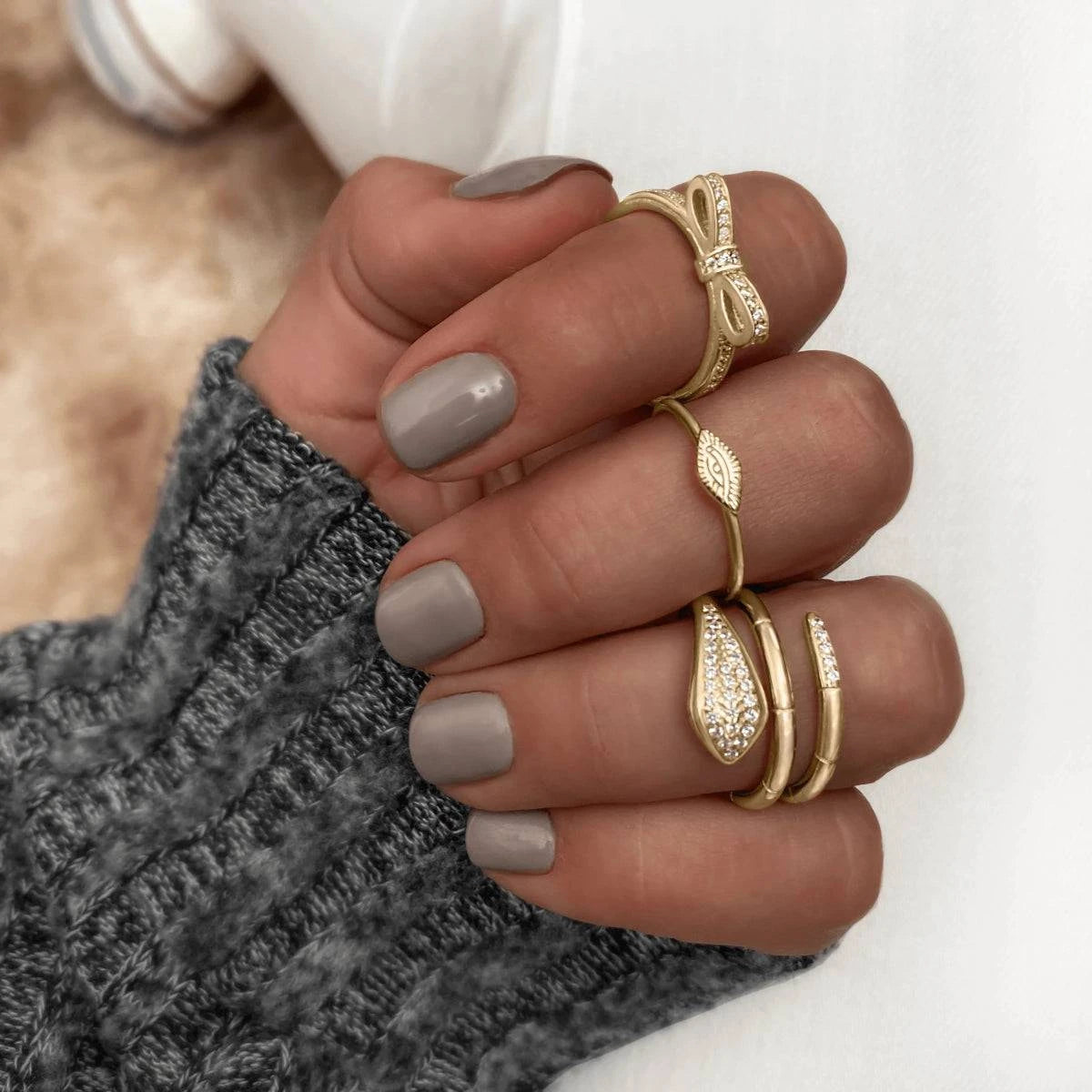 "Coiled Snake" Ring - Milas Jewels Shop