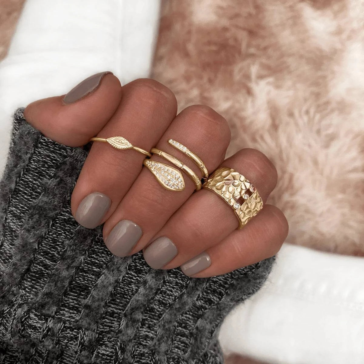 "Coiled Snake" Ring - Milas Jewels Shop