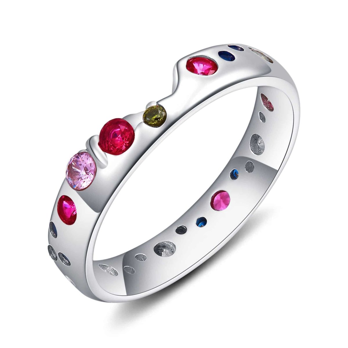 "Colored Zirconia" Ring - Milas Jewels Shop