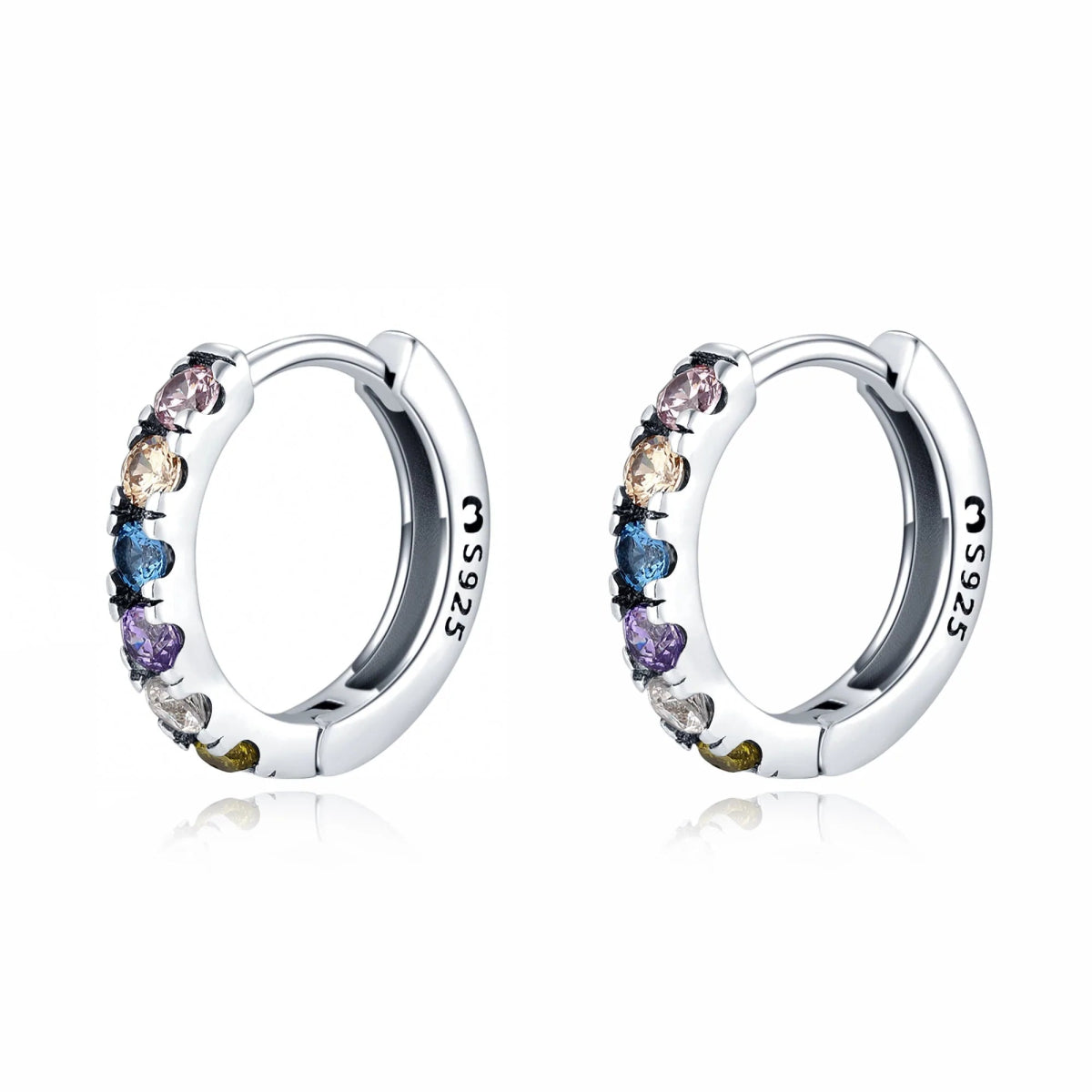 "Colorful Zircons" Earrings - Milas Jewels Shop