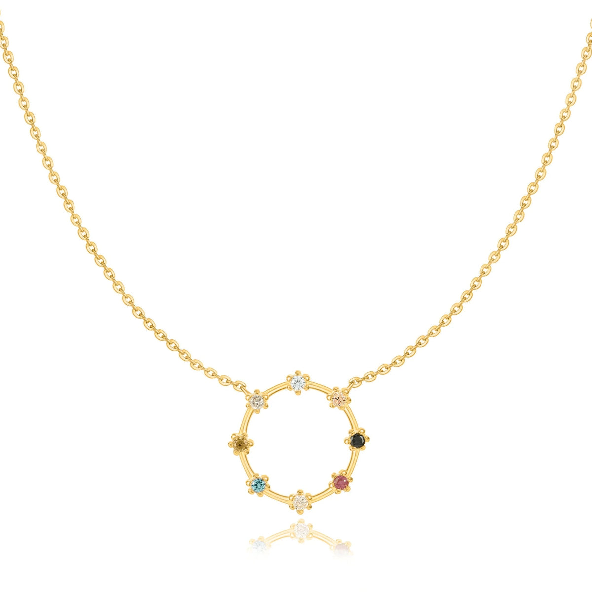 "Colors Circle" Necklace - Milas Jewels Shop