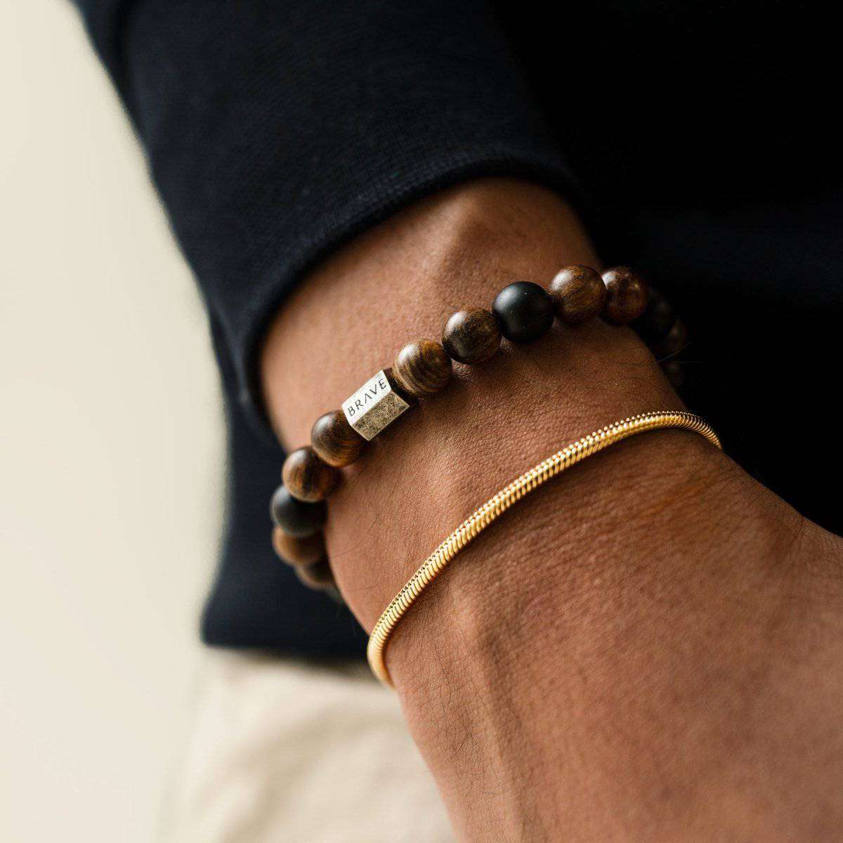"Courage" BRAVE Men's Bracelet - Milas Jewels Shop