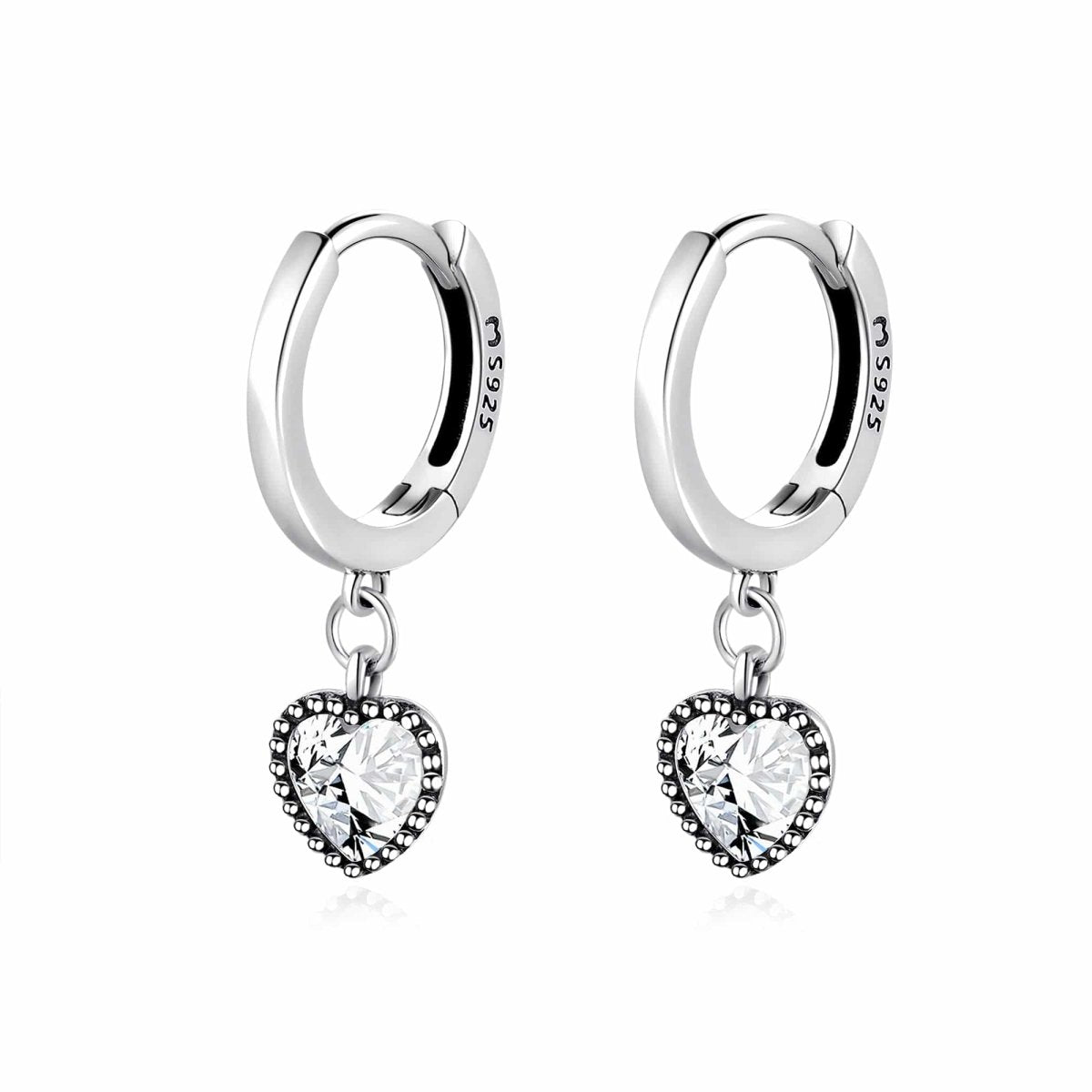 "Crystal Heart" Earrings - Milas Jewels Shop