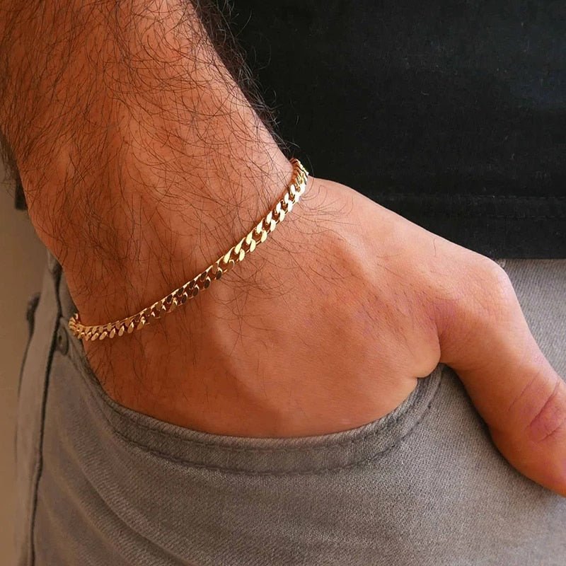 "Cuban" BRAVE Men's Bracelet - Milas Jewels Shop