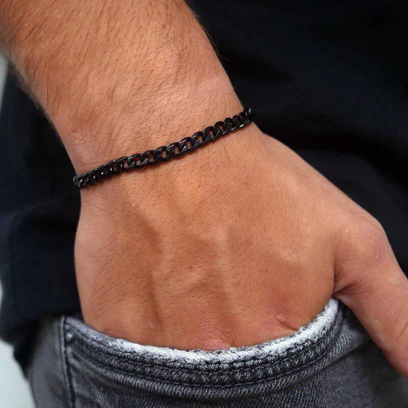 "Cuban" BRAVE Men's Bracelet - Milas Jewels Shop