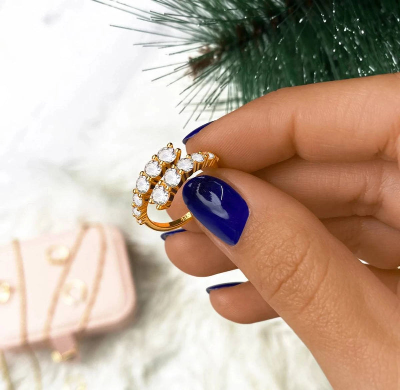 "Curly Zirconia" Ring - Milas Jewels Shop