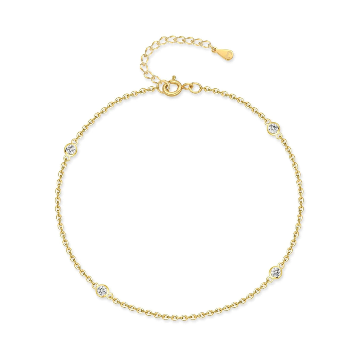 "Diamonds" Anklet - Milas Jewels Shop