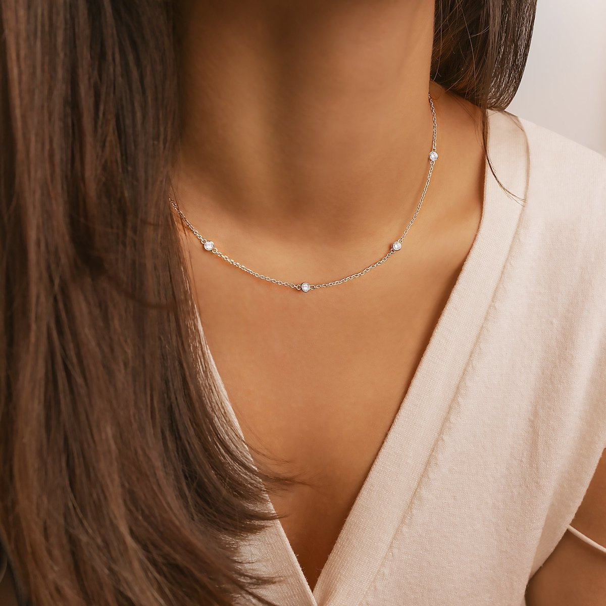 "Diamonds" Necklace - Milas Jewels Shop