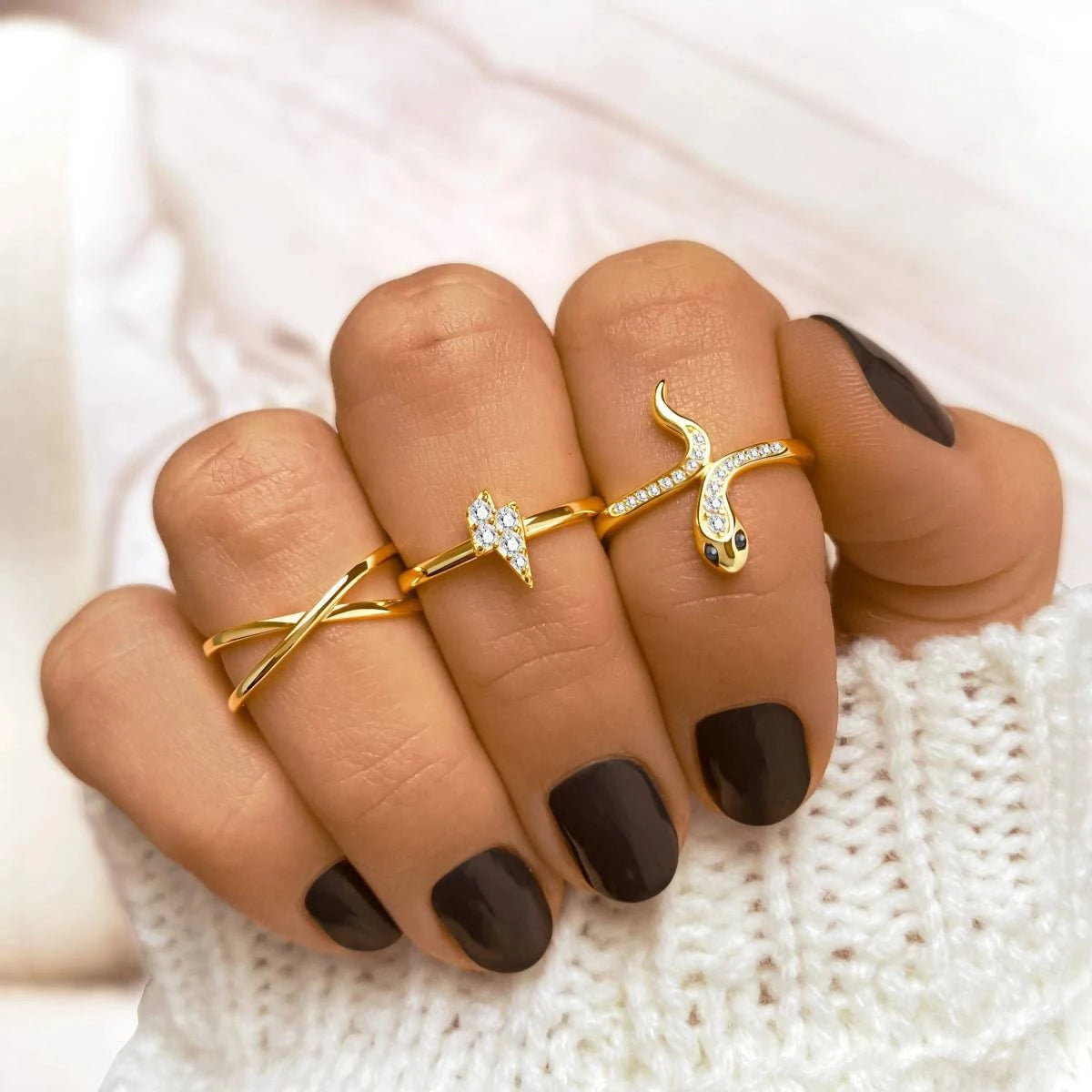 "Double" Midi Ring - Milas Jewels Shop