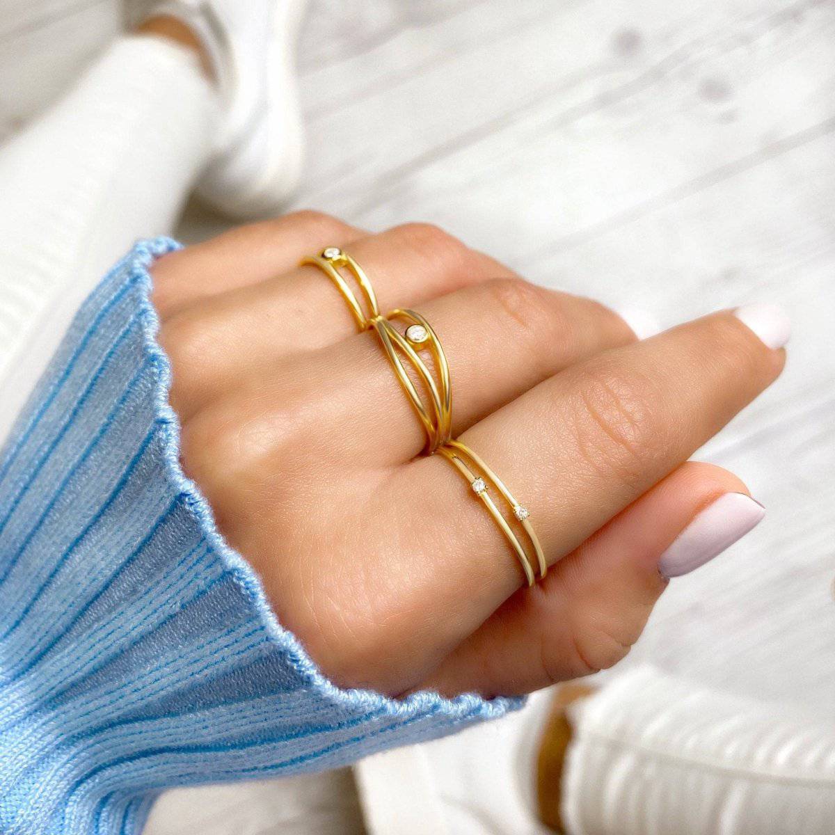 "Elliptic" Ring - Milas Jewels Shop