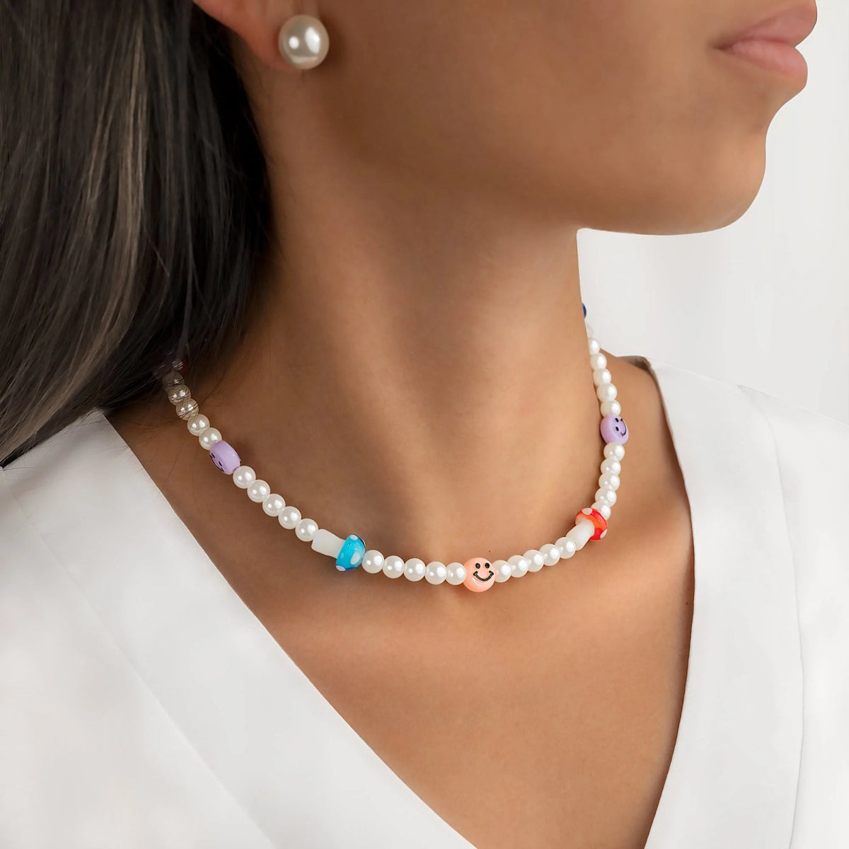 "Emoji Pearls" Necklace - Milas Jewels Shop