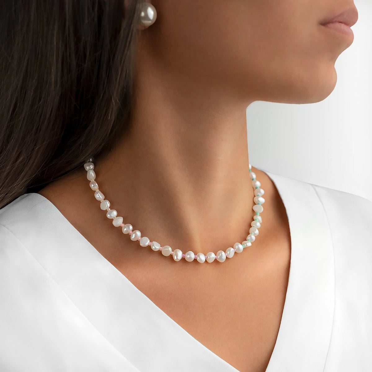 "Festive Pearls" Necklace - Milas Jewels Shop