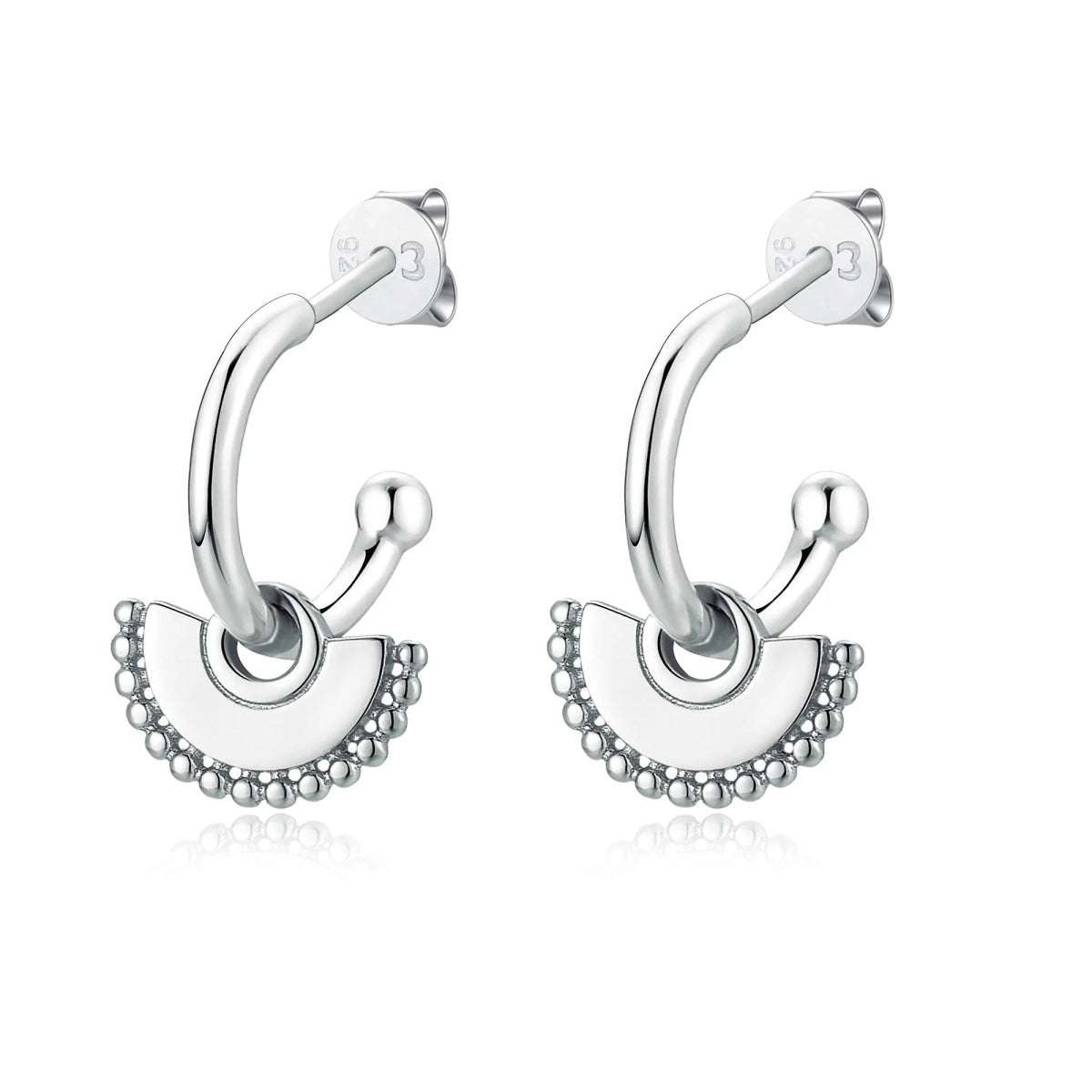 "Half Ring Fanning" Earrings - Milas Jewels Shop