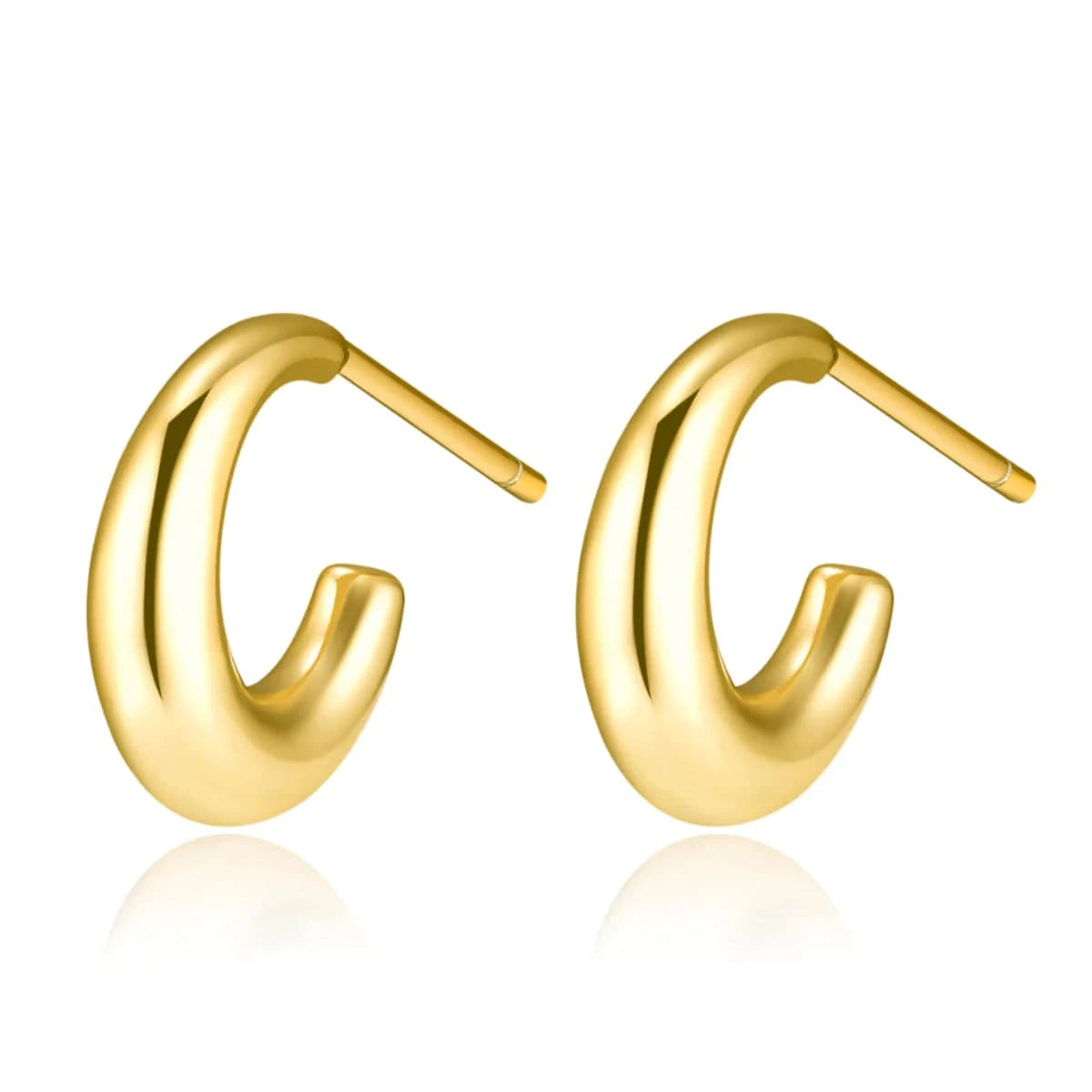 "Half Ring Solid" Earrings - Milas Jewels Shop