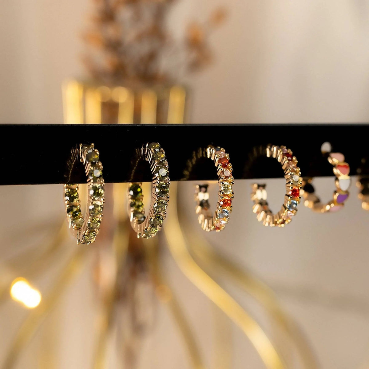 "Half Ring Tropical" Earrings - Milas Jewels Shop
