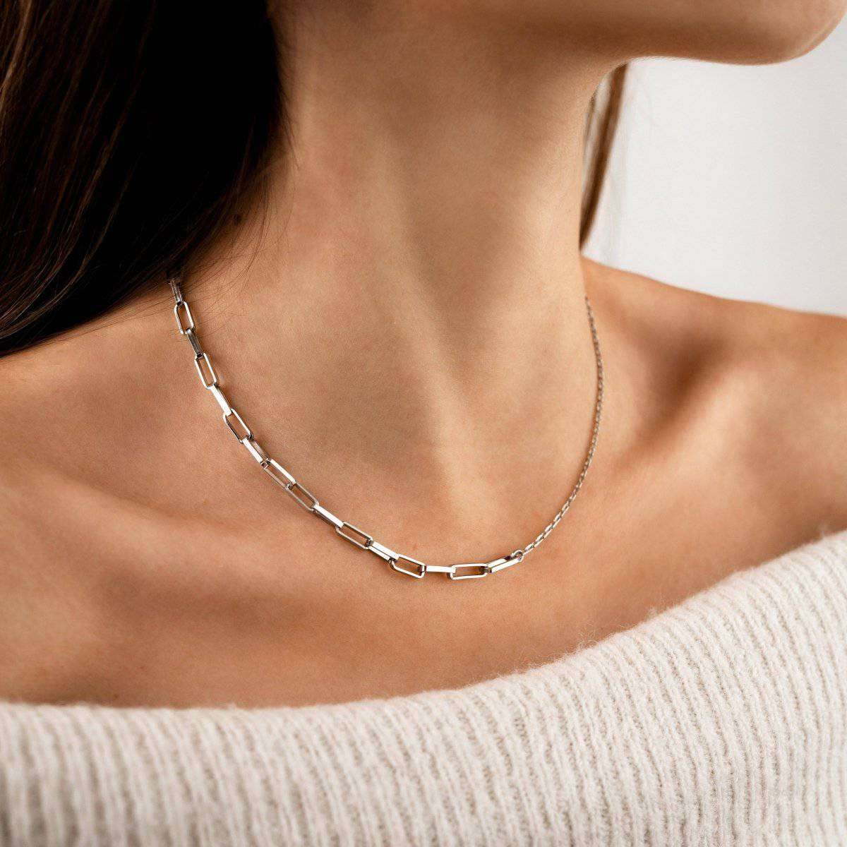 "Halves" Necklace - Milas Jewels Shop