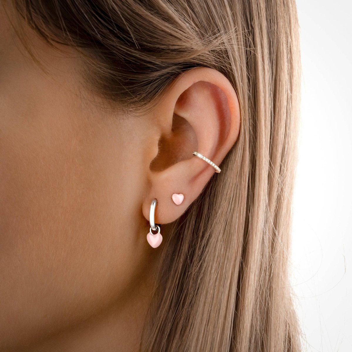 "Heart Ring Hoops" Earrings - Milas Jewels Shop