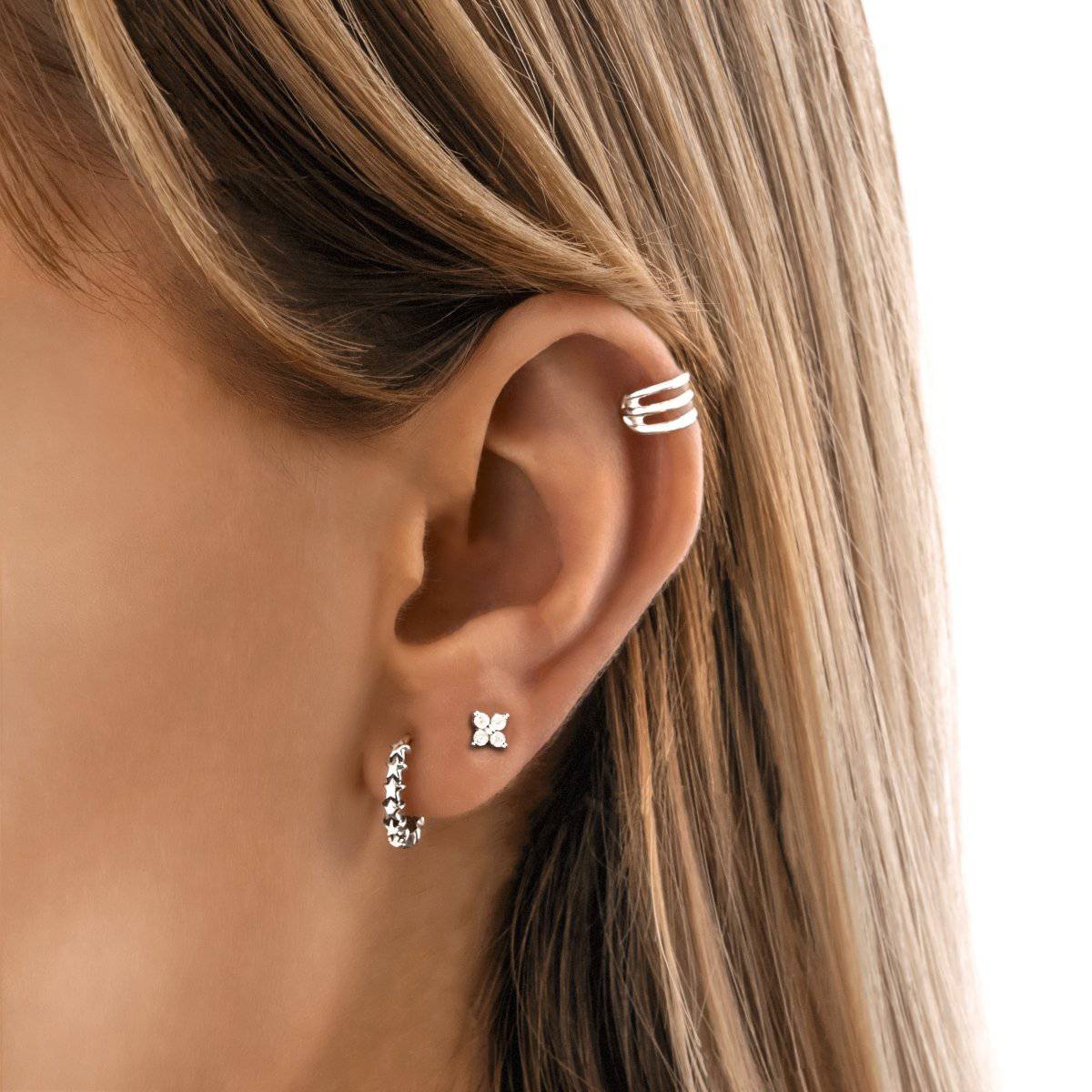"Hoop Ring Stars" Earrings - Milas Jewels Shop