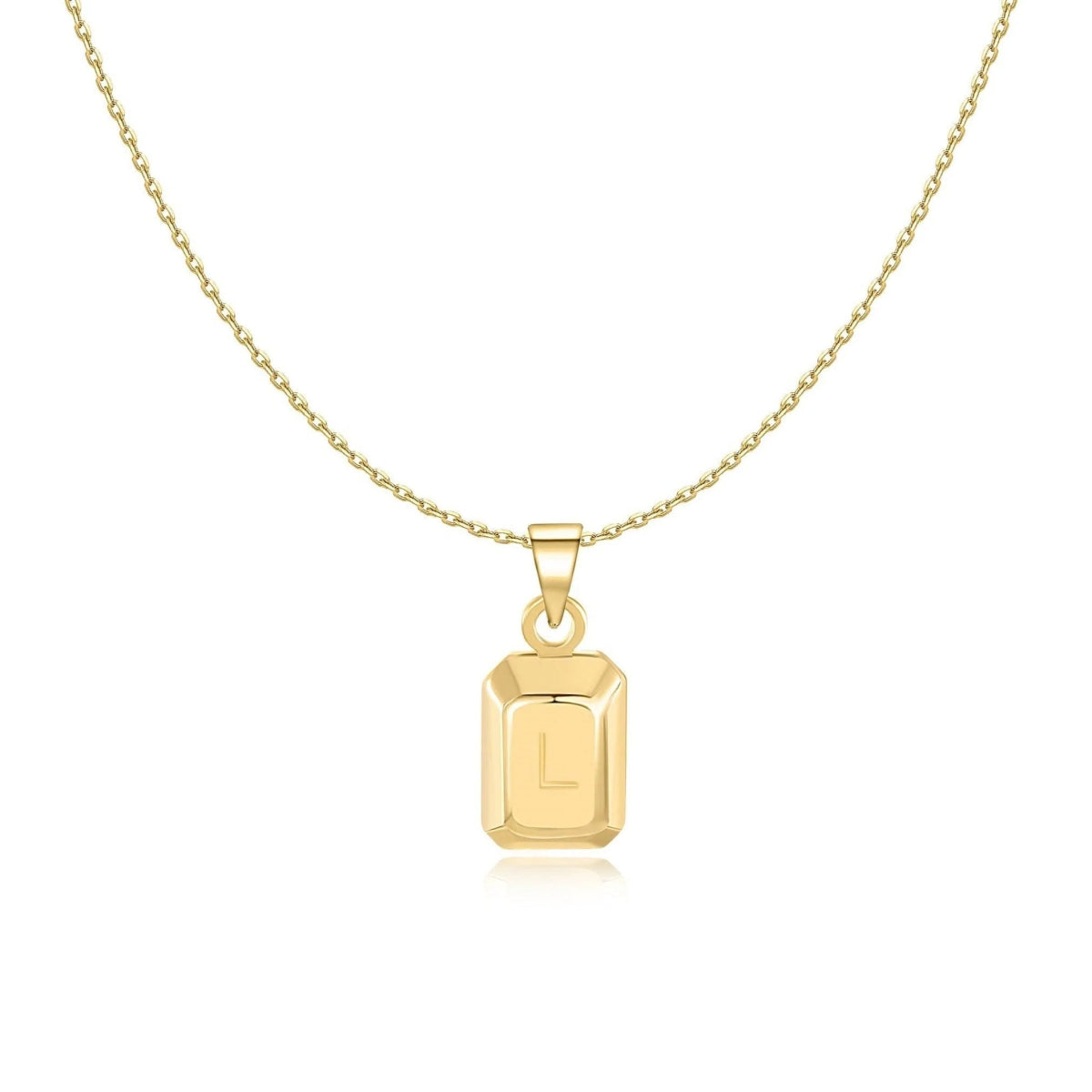 "Ingot Initials" Necklace - Milas Jewels Shop
