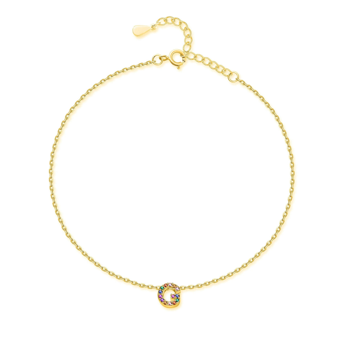 "Initial" Anklet - Milas Jewels Shop