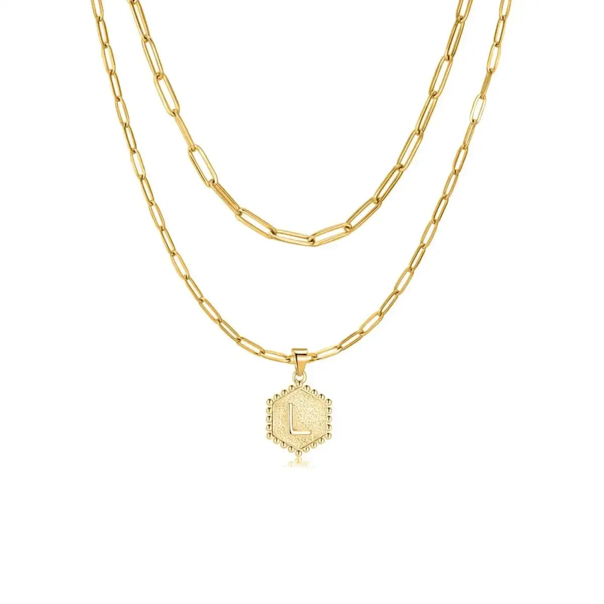 "Initial Chains" Necklace - Milas Jewels Shop