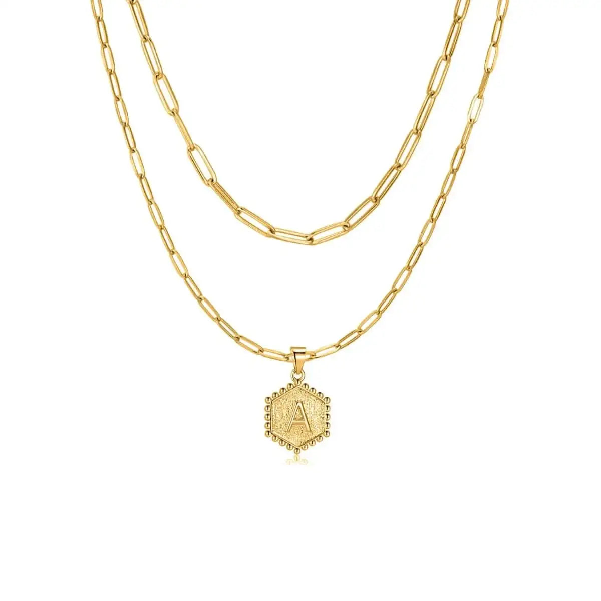 "Initial Chains" Necklace - Milas Jewels Shop