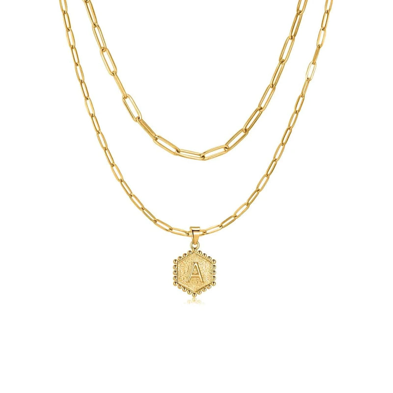 "Initial Chains" Necklace - Milas Jewels Shop