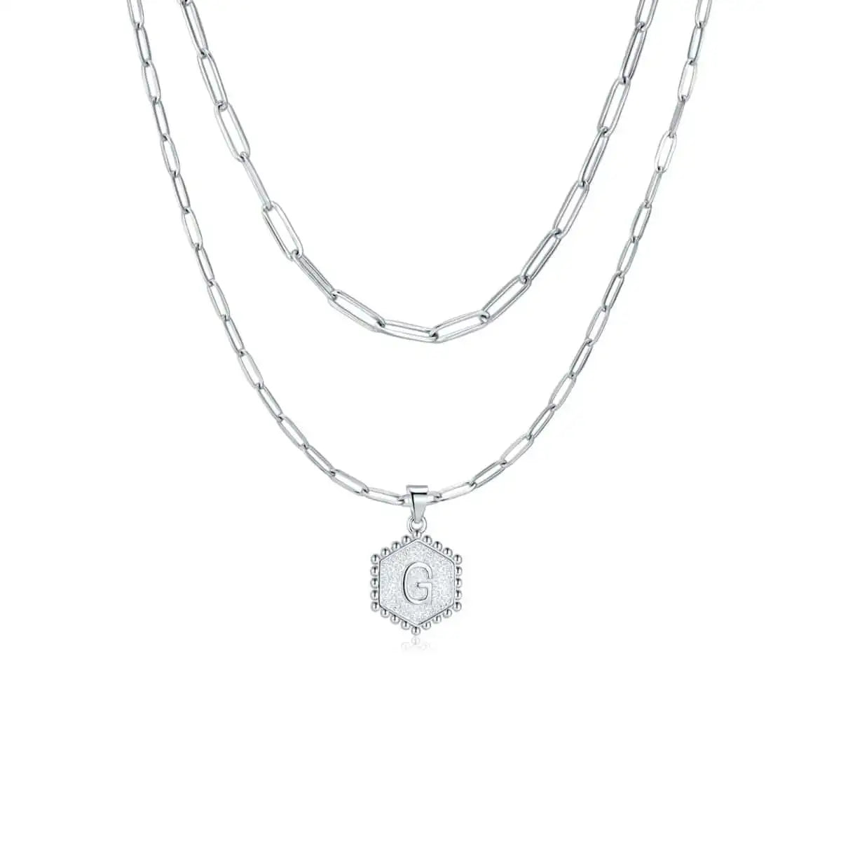 "Initial Chains" Necklace - Milas Jewels Shop