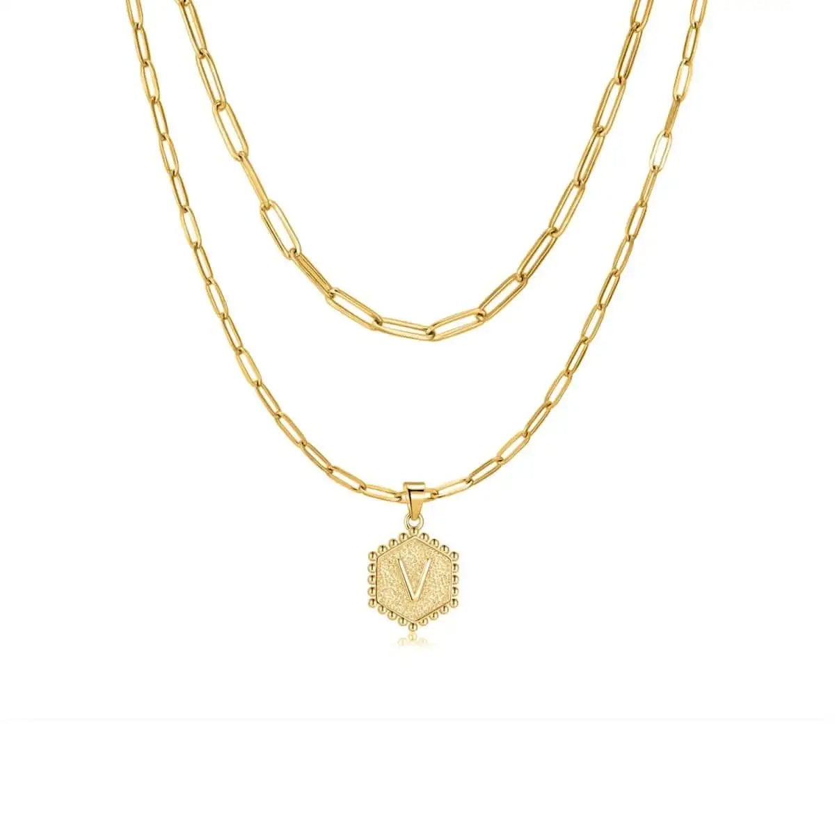 "Initial Chains" Necklace - Milas Jewels Shop