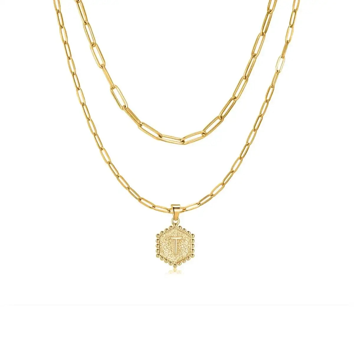 "Initial Chains" Necklace - Milas Jewels Shop
