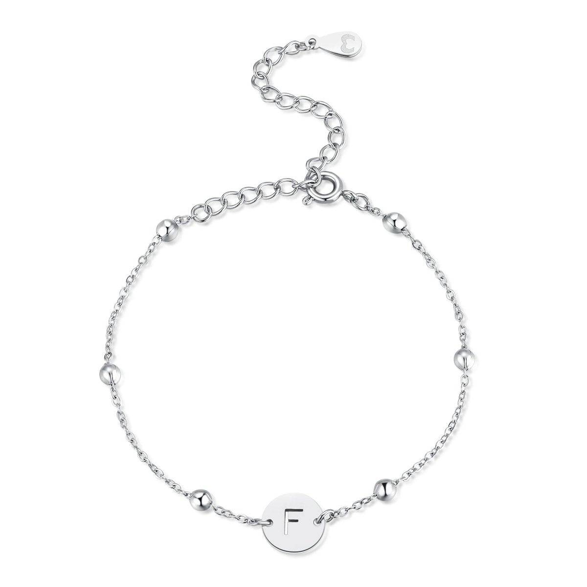 "Initial Circle" Bracelet - Milas Jewels Shop