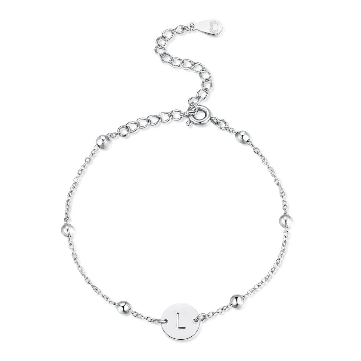 "Initial Circle" Bracelet - Milas Jewels Shop