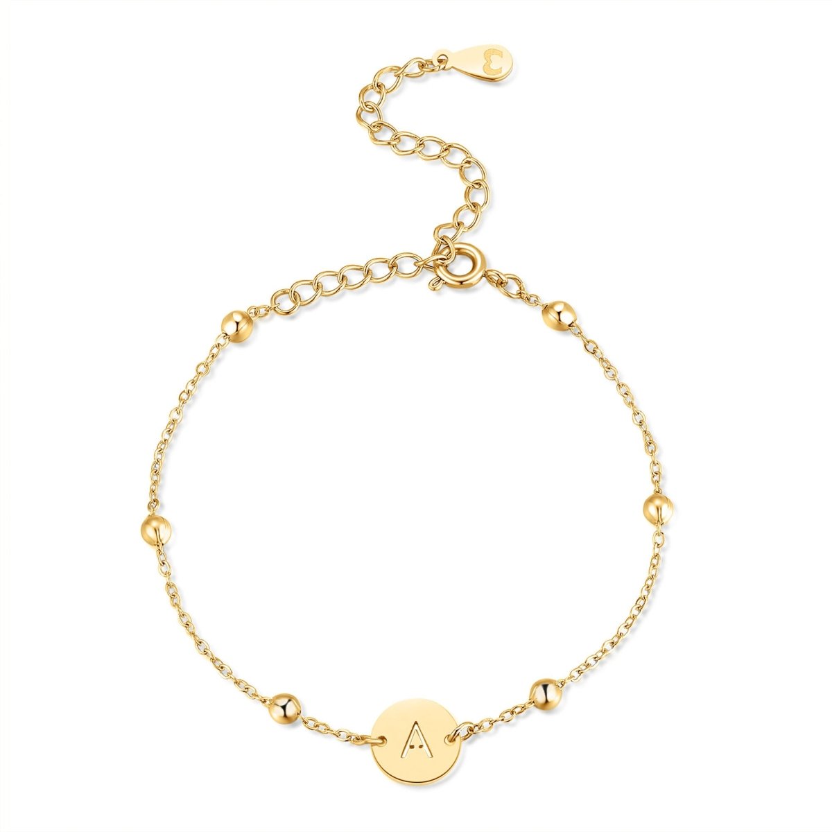 "Initial Circle" Bracelet - Milas Jewels Shop