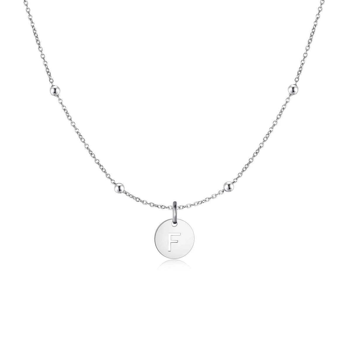 "Initial Circle" Necklace - Milas Jewels Shop