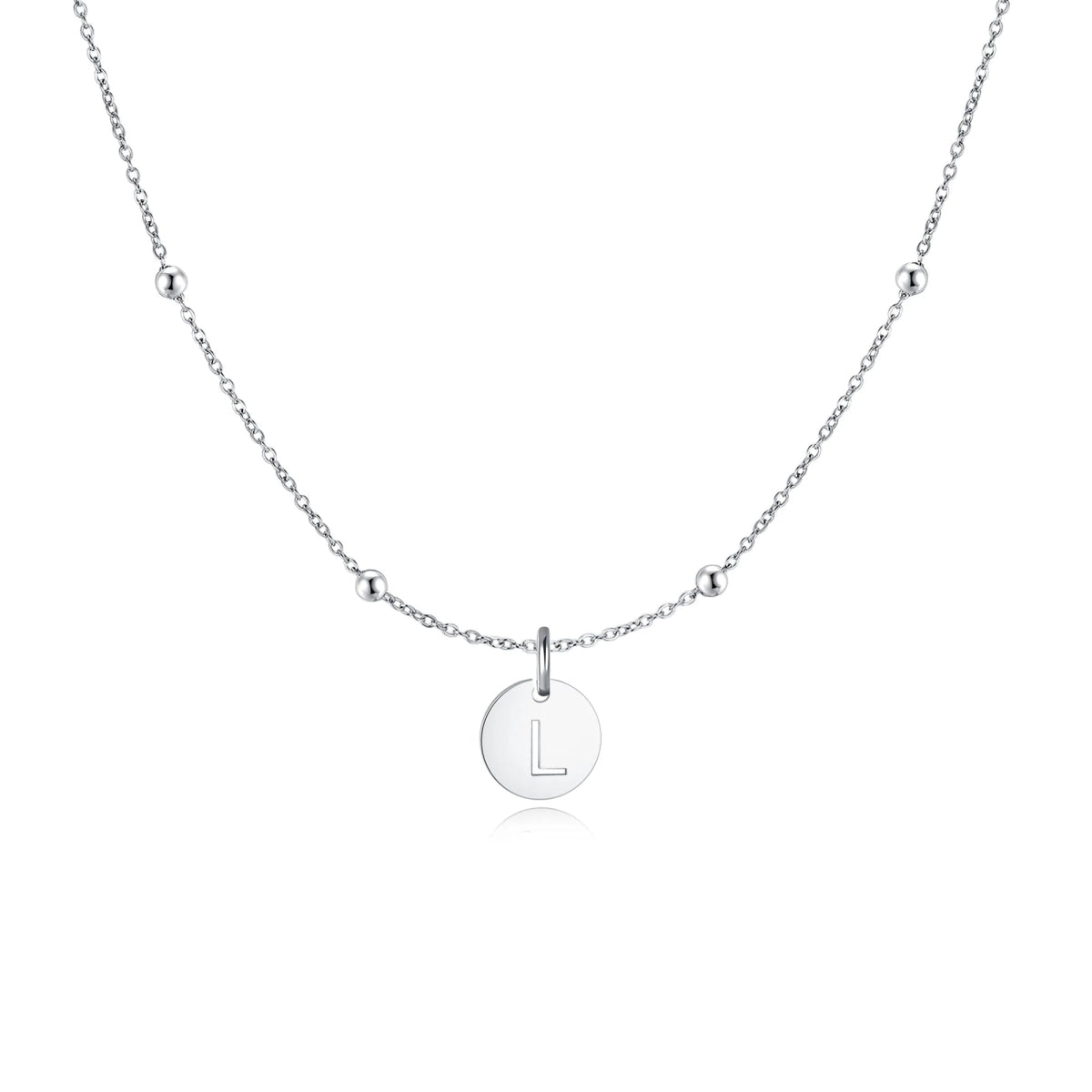 "Initial Circle" Necklace - Milas Jewels Shop