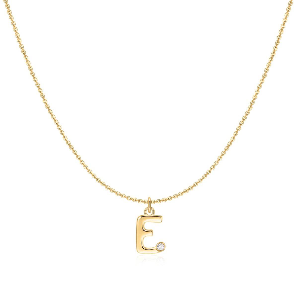 "Initial Glitter" Necklace - Milas Jewels Shop