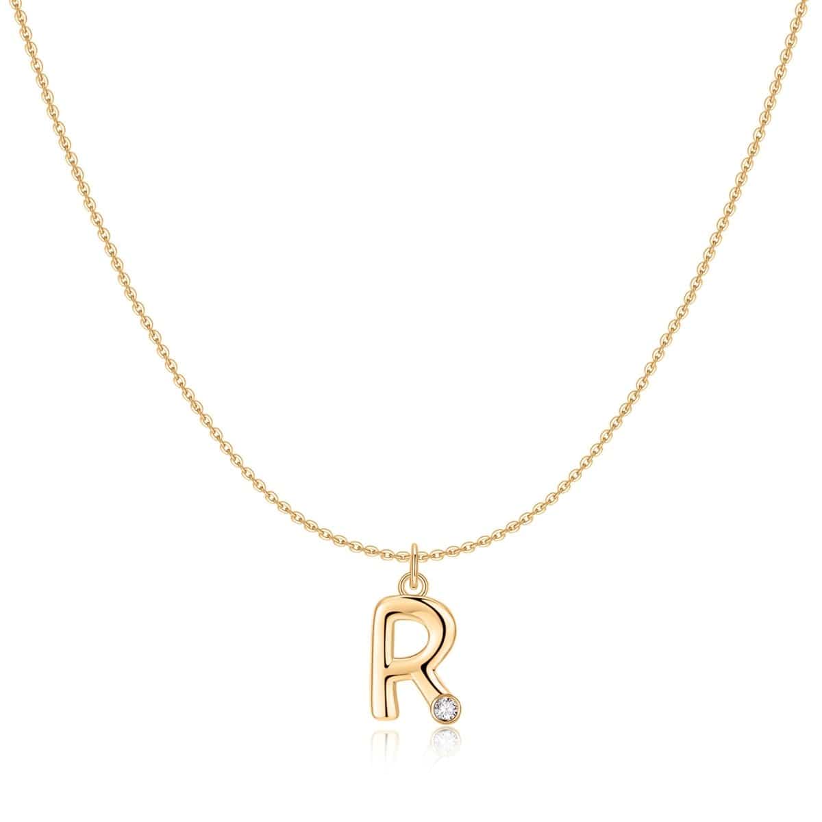 "Initial Glitter" Necklace - Milas Jewels Shop