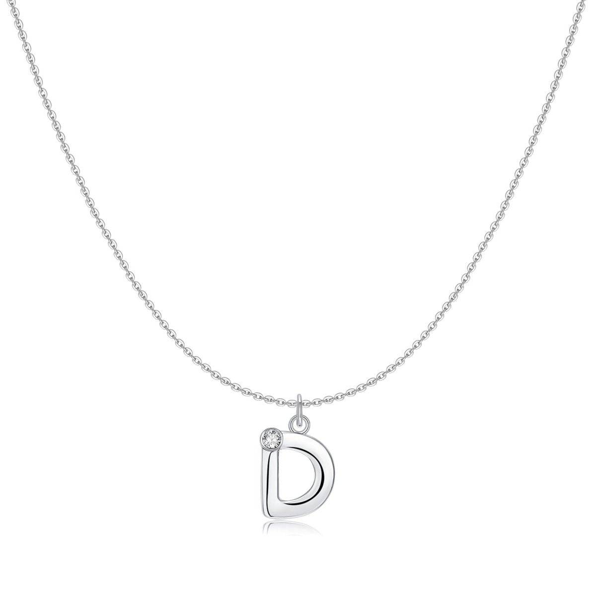 "Initial Glitter" Necklace - Milas Jewels Shop
