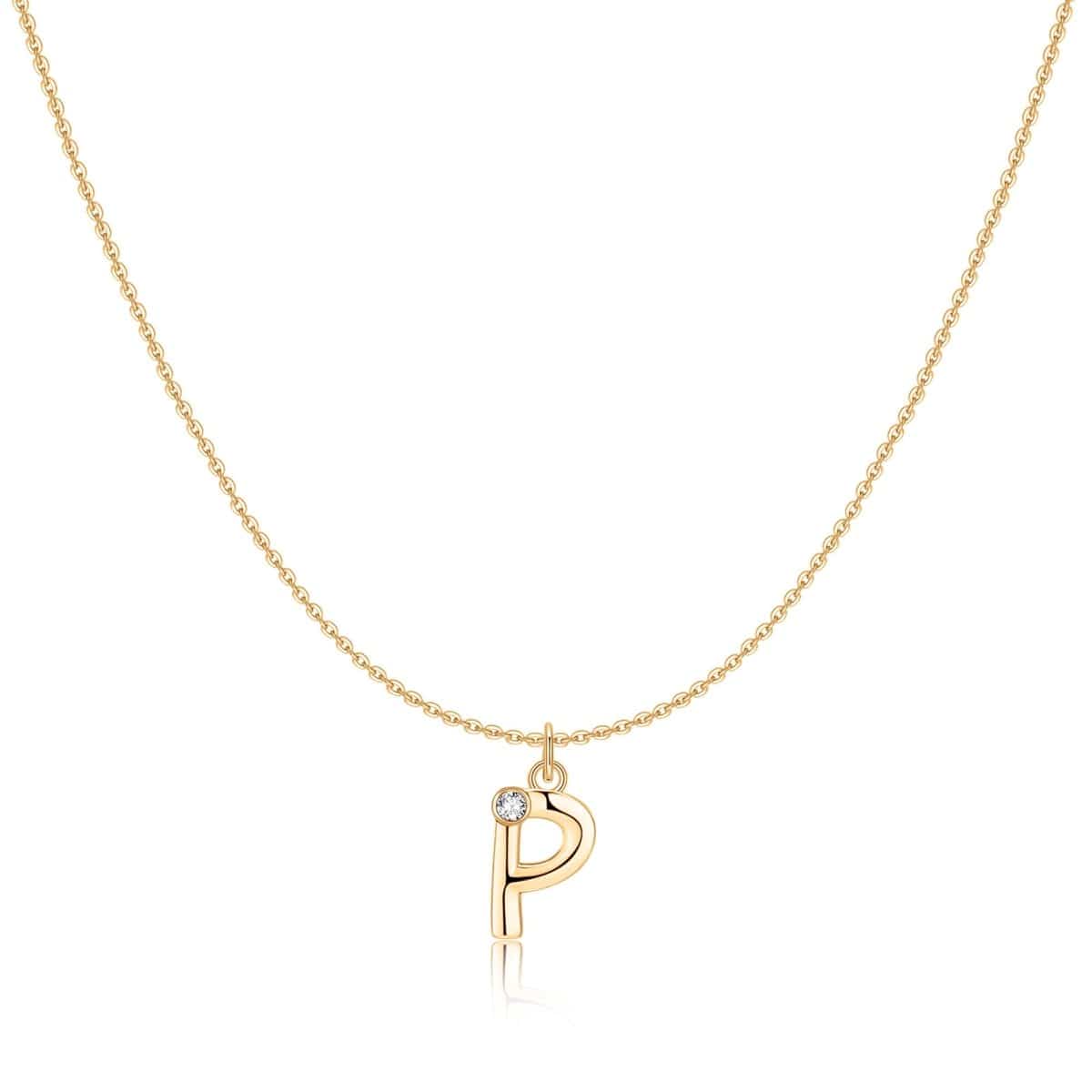 "Initial Glitter" Necklace - Milas Jewels Shop