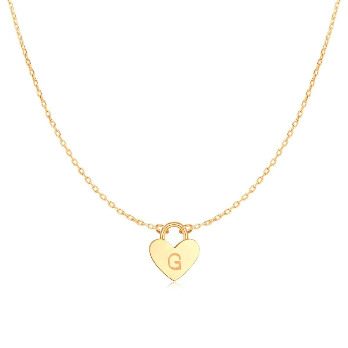 "Initial Heart" Necklace - Milas Jewels Shop