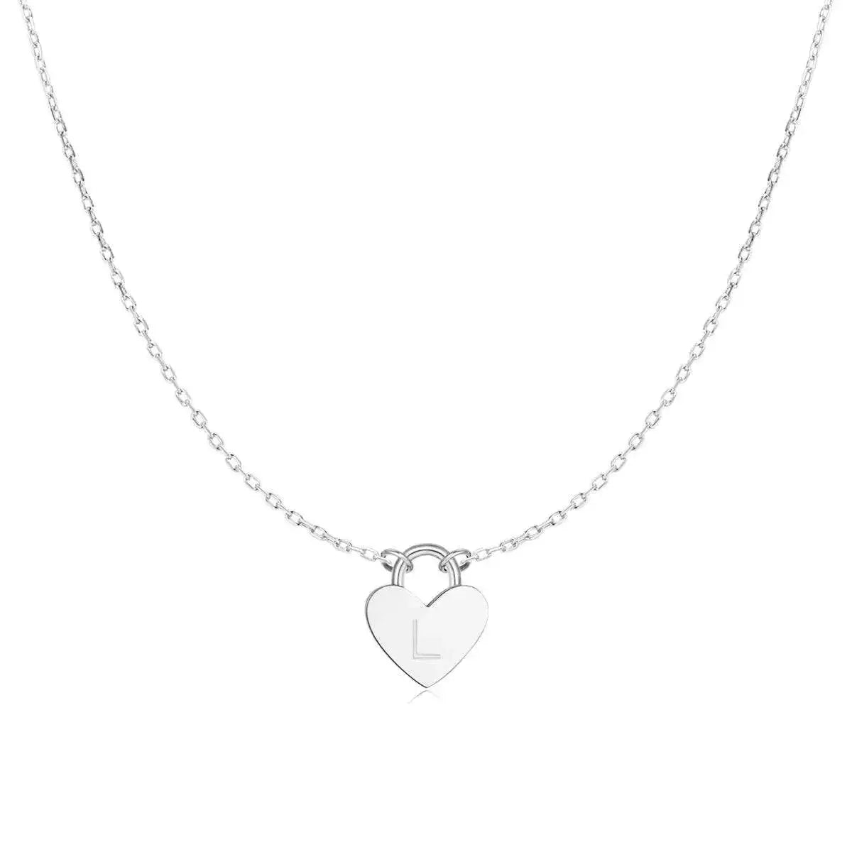 "Initial Heart" Necklace - Milas Jewels Shop