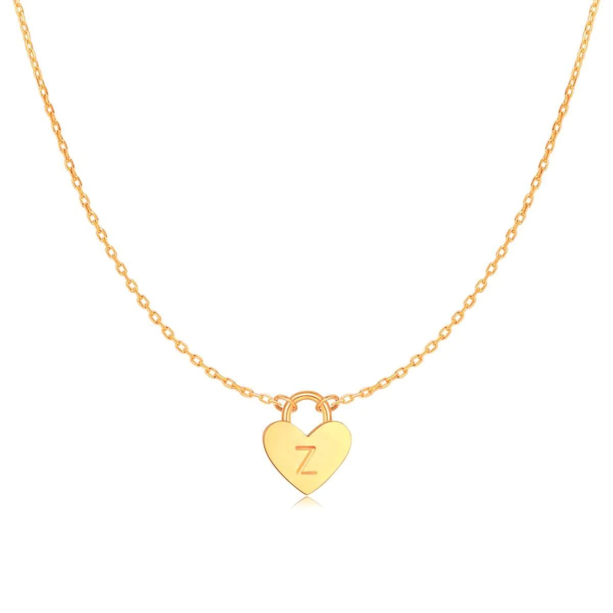 "Initial Heart" Necklace - Milas Jewels Shop