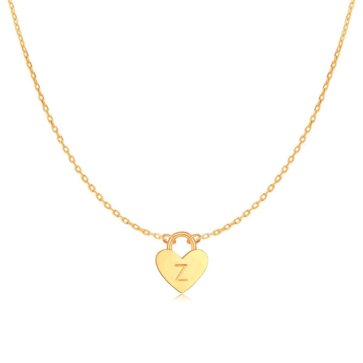 "Initial Heart" Necklace - Milas Jewels Shop